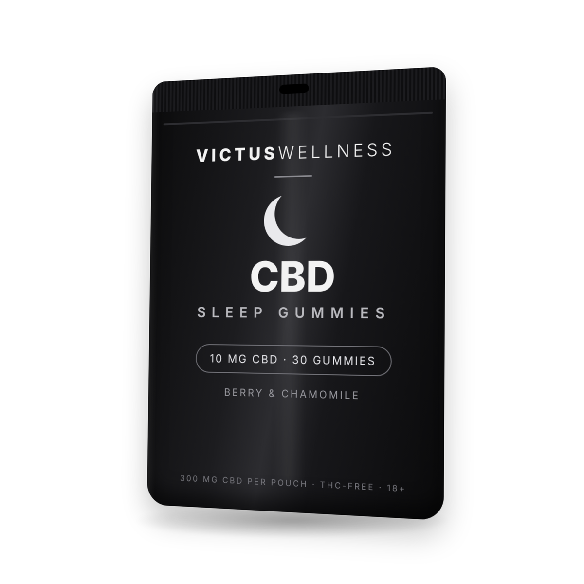 VictusWellness CBD Sleep Gummies pouch, front